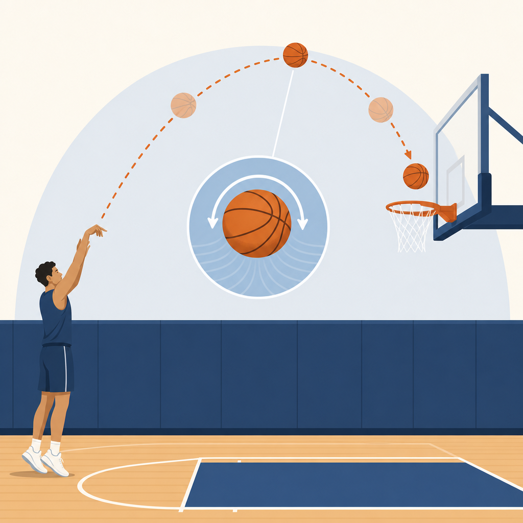 Basketball Physics: Why Arc and Backspin on the Ball Actually Matter for Shooting