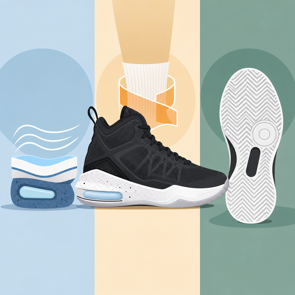 How to Choose Basketball Shoes: Cushion, Ankle Support, and Traction Explained