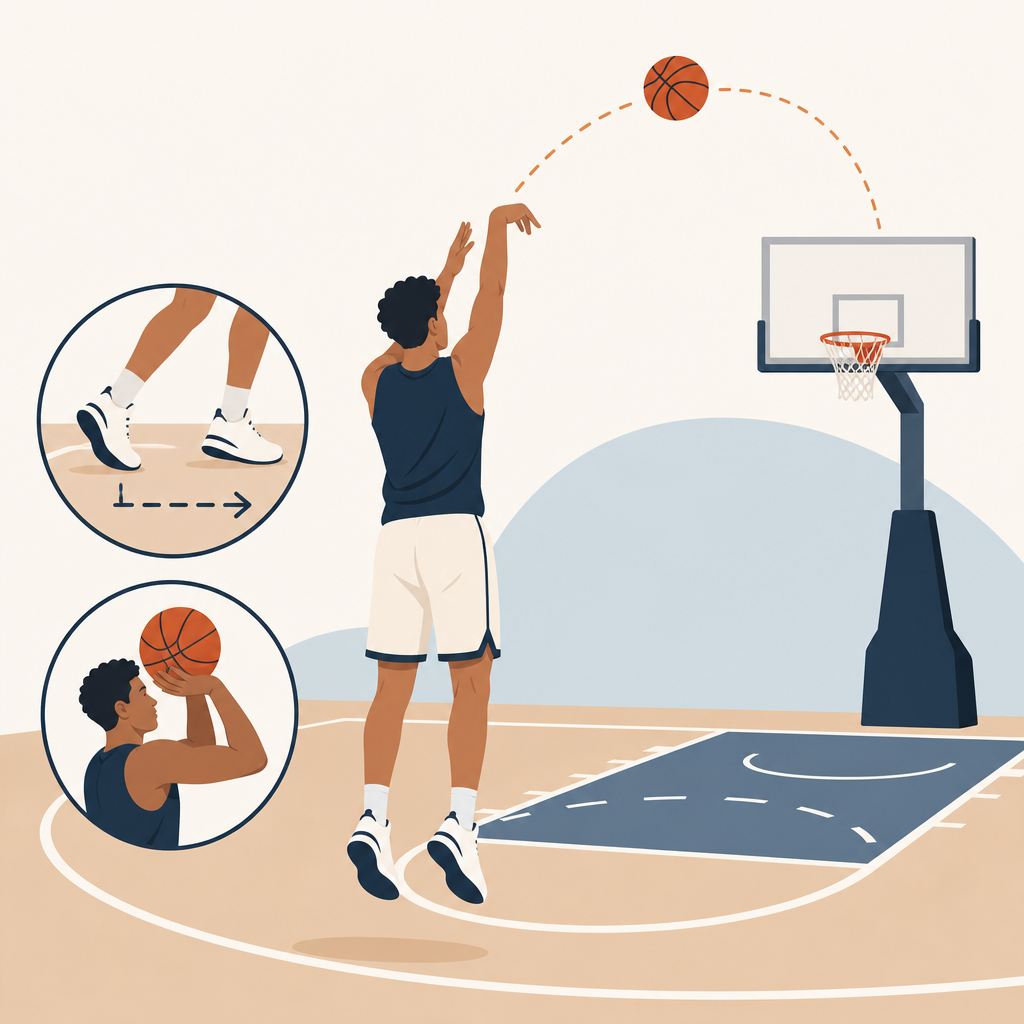 How to Shoot a Three-Pointer Consistently: Footwork and Release Tips
