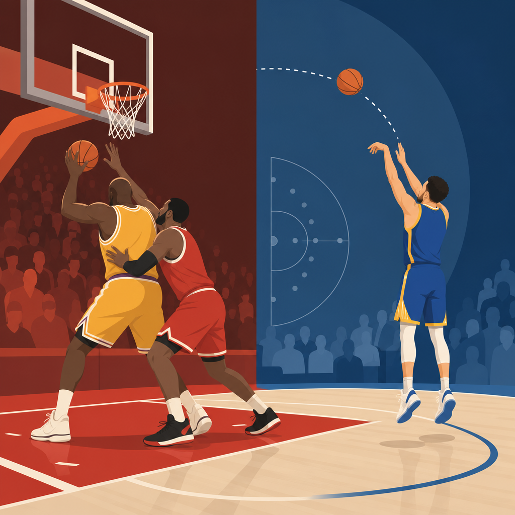 Inside vs Outside Basketball: How the NBA Shifted From the Paint to the Arc