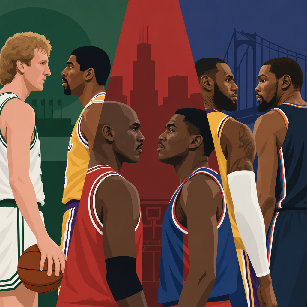 NBA Rivalries That Defined an Era: Bird vs Magic, Jordan vs Isiah, and LeBron vs Durant